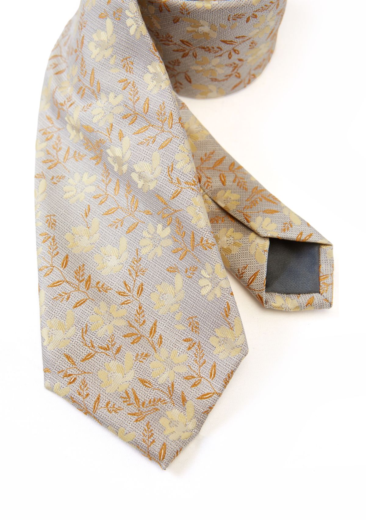 Textured Small Floral Printed Tie