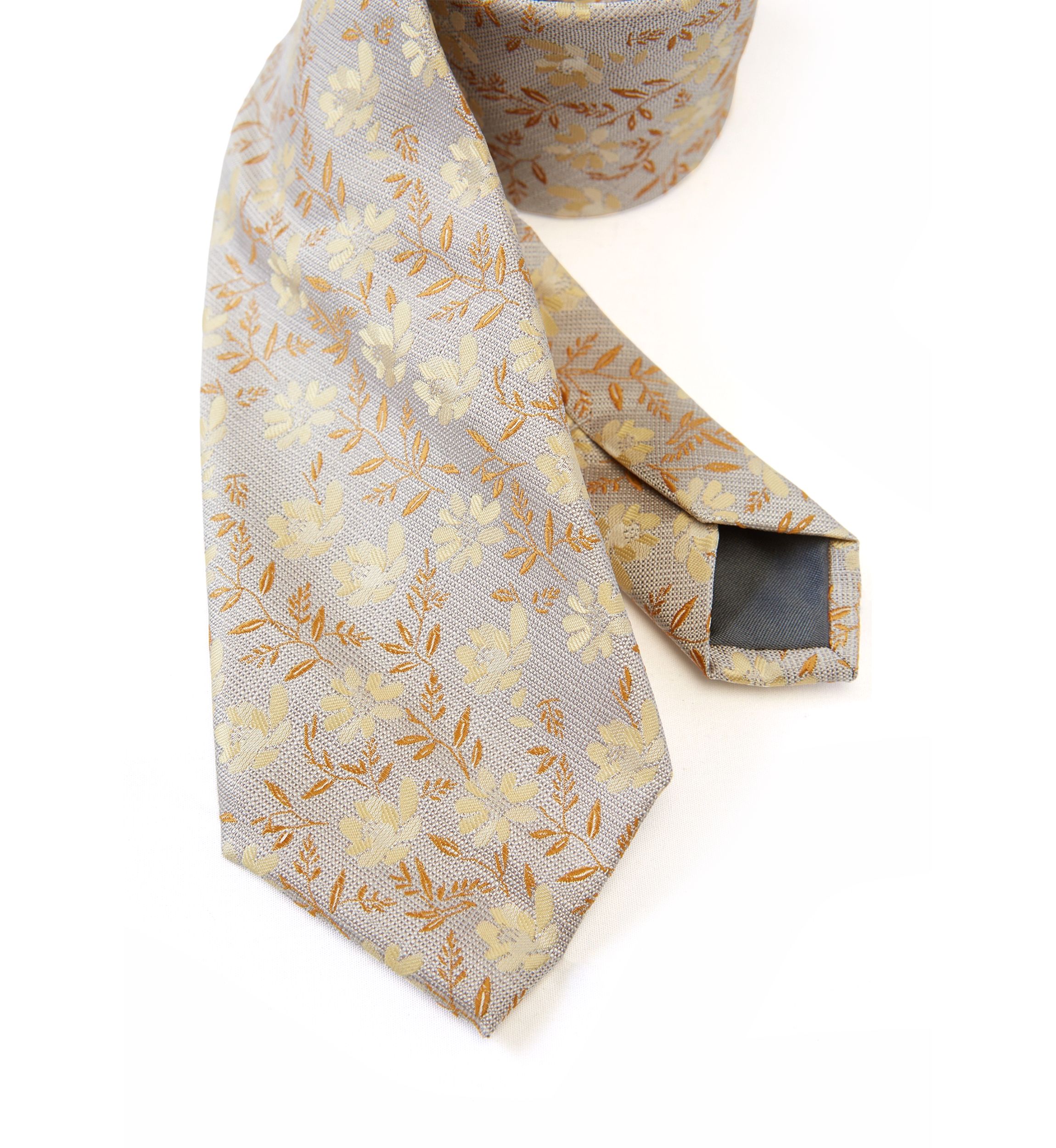 Textured Small Floral Printed Tie