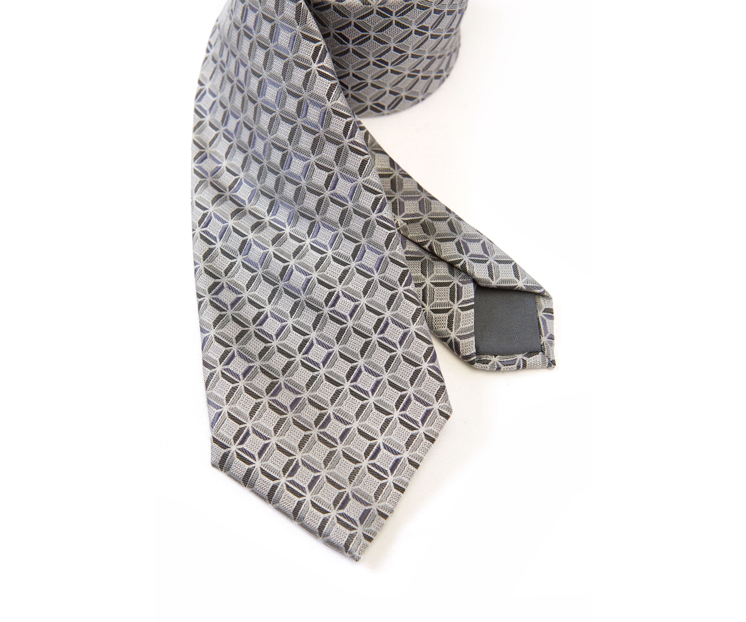 Textured Connecting Geo Printed Tie