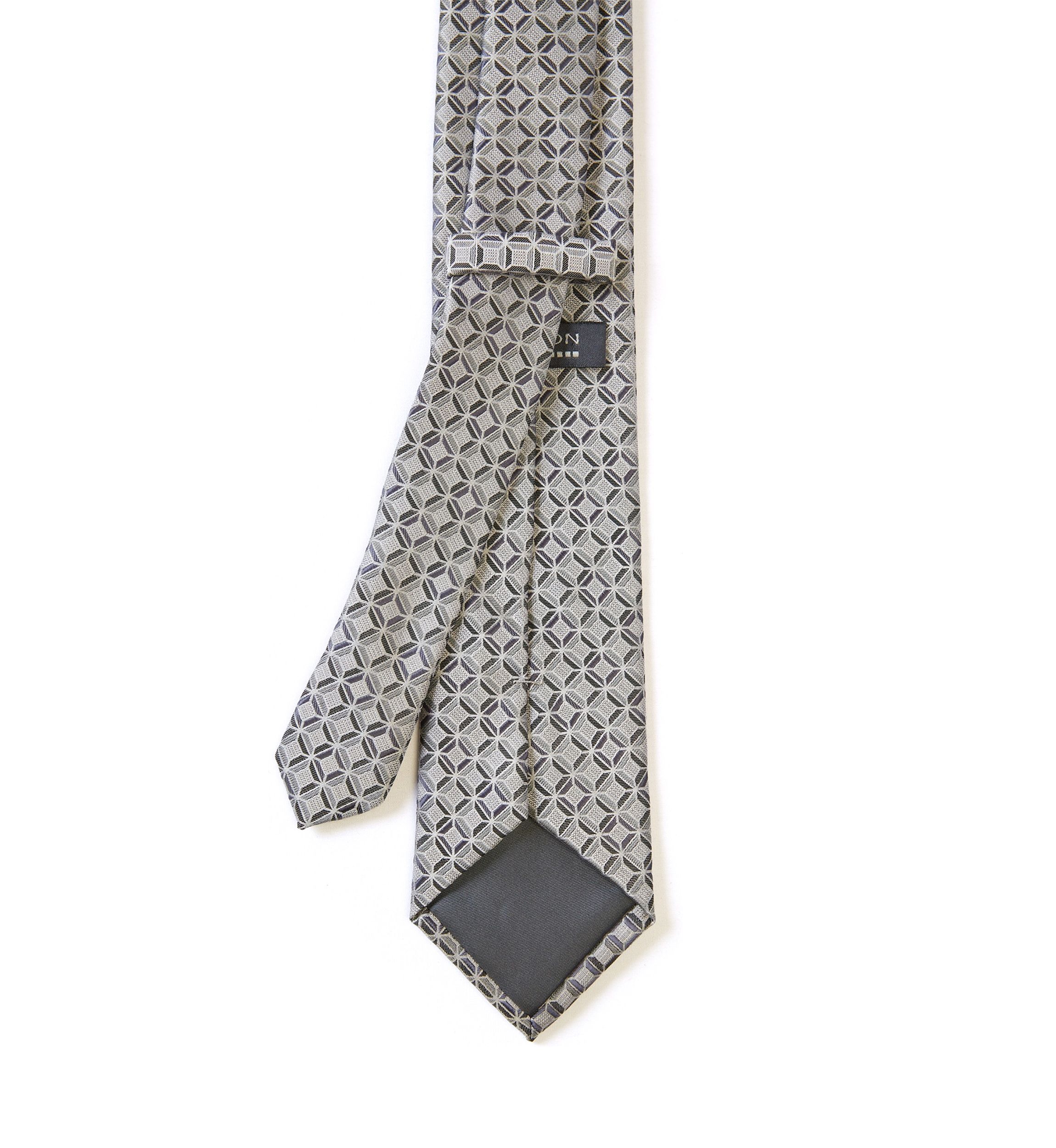 Textured Connecting Geo Printed Tie
