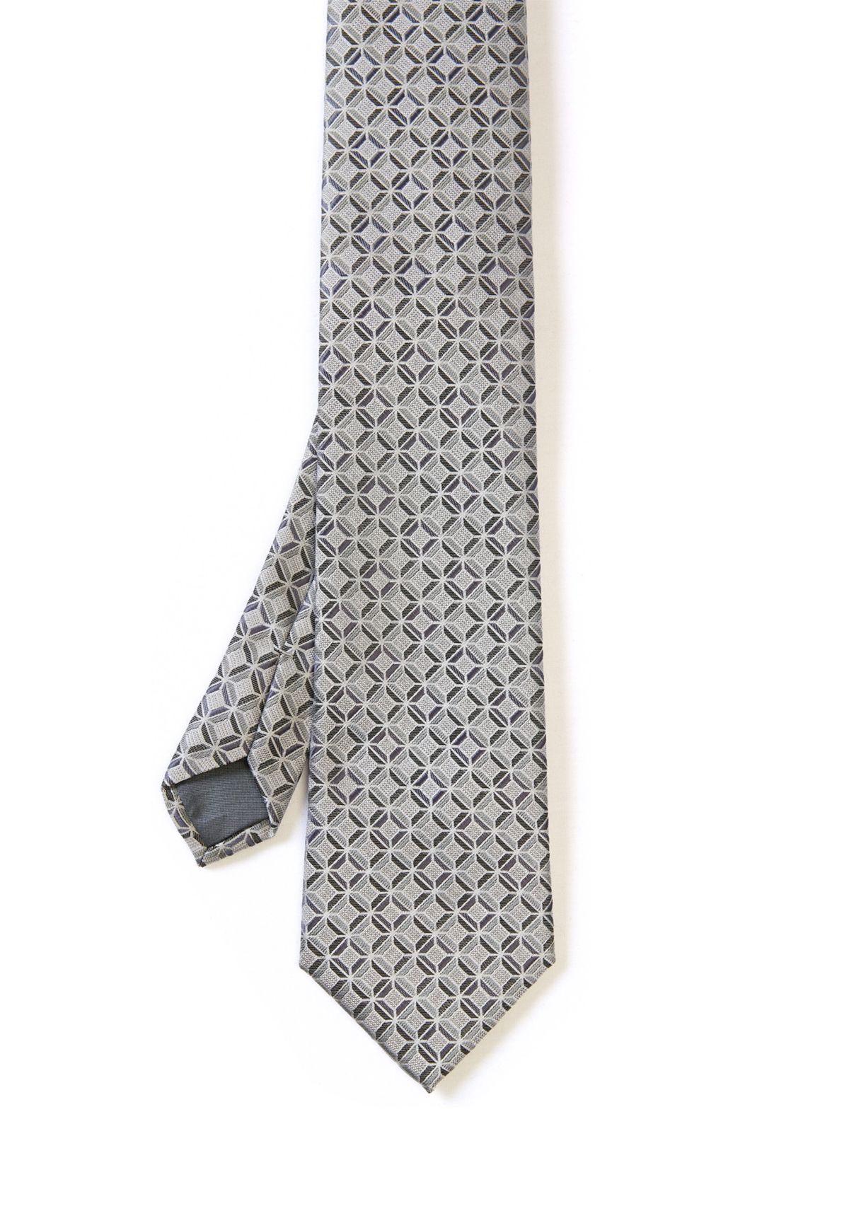 Textured Connecting Geo Printed Tie