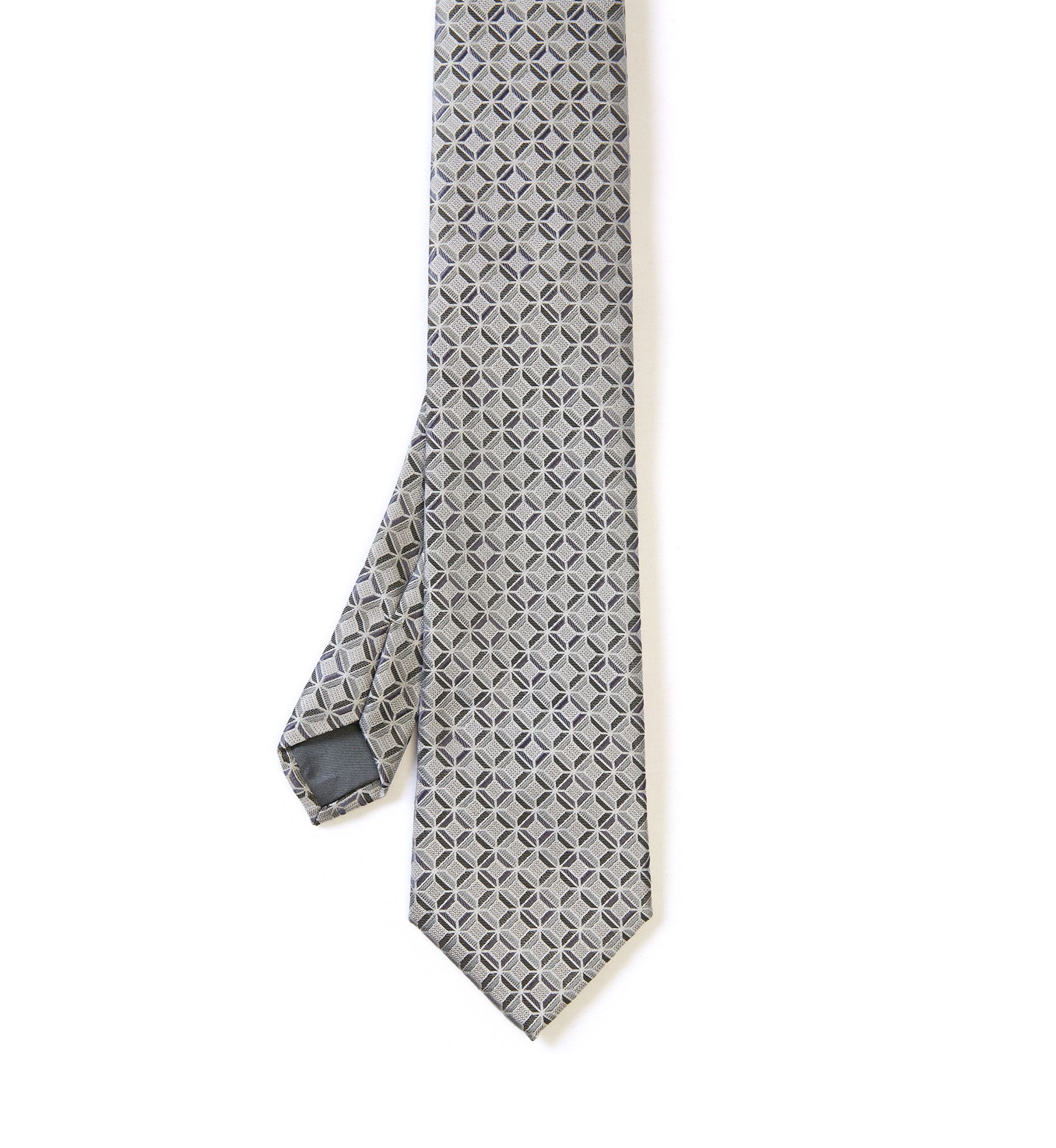 Textured Connecting Geo Printed Tie