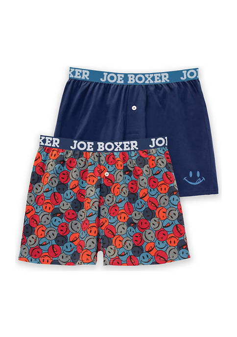 Joe Boxer 2 Pack Happy Lucky Split Icon
