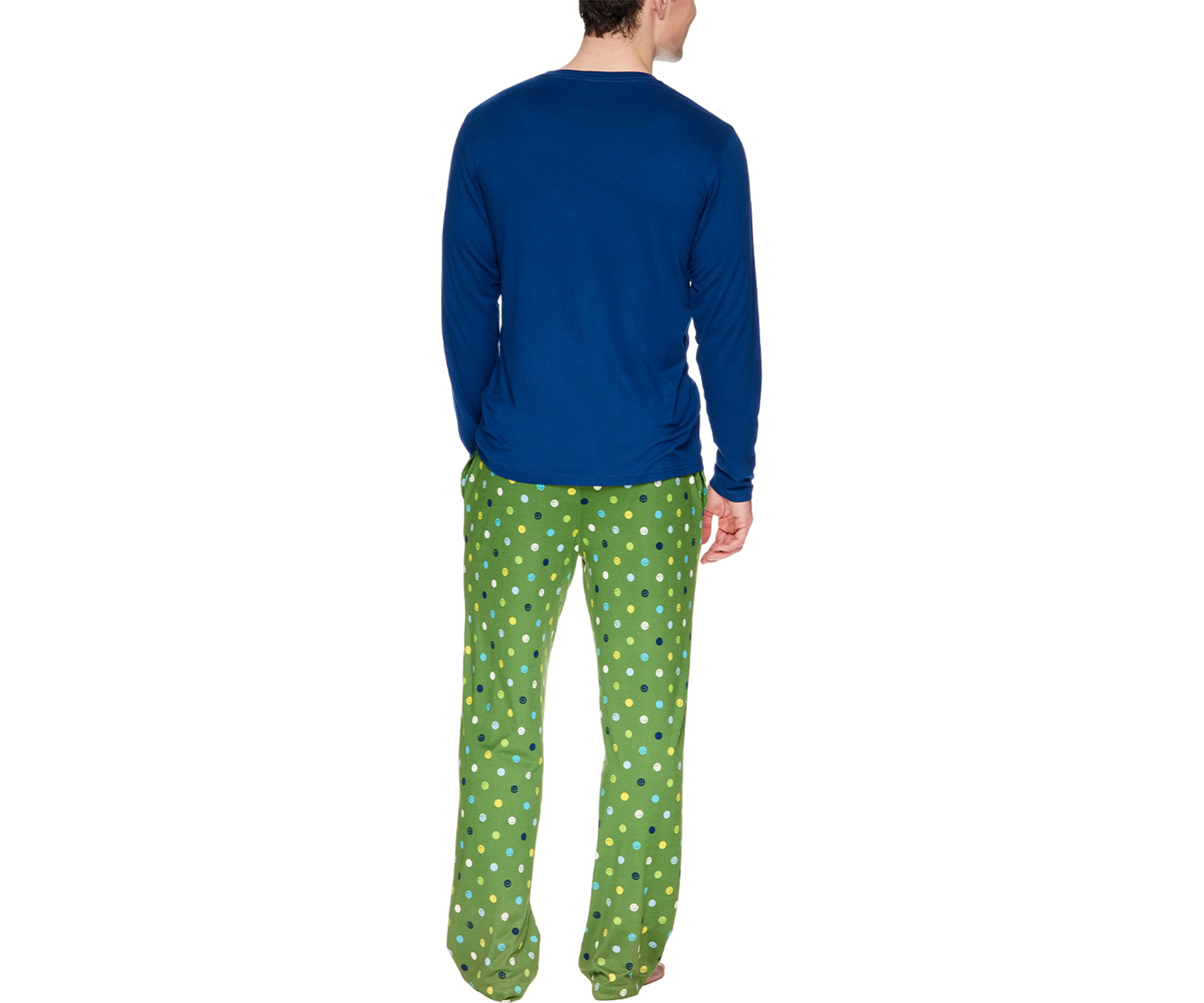 Mens Long Sleeve T-Shirt, Pants, and Shorts Pajama Set