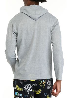 Men's Sueded Printed Hoodie