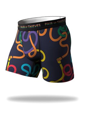 Pair of Thieves Mens Colorful Lines Super Fit Boxer Briefs