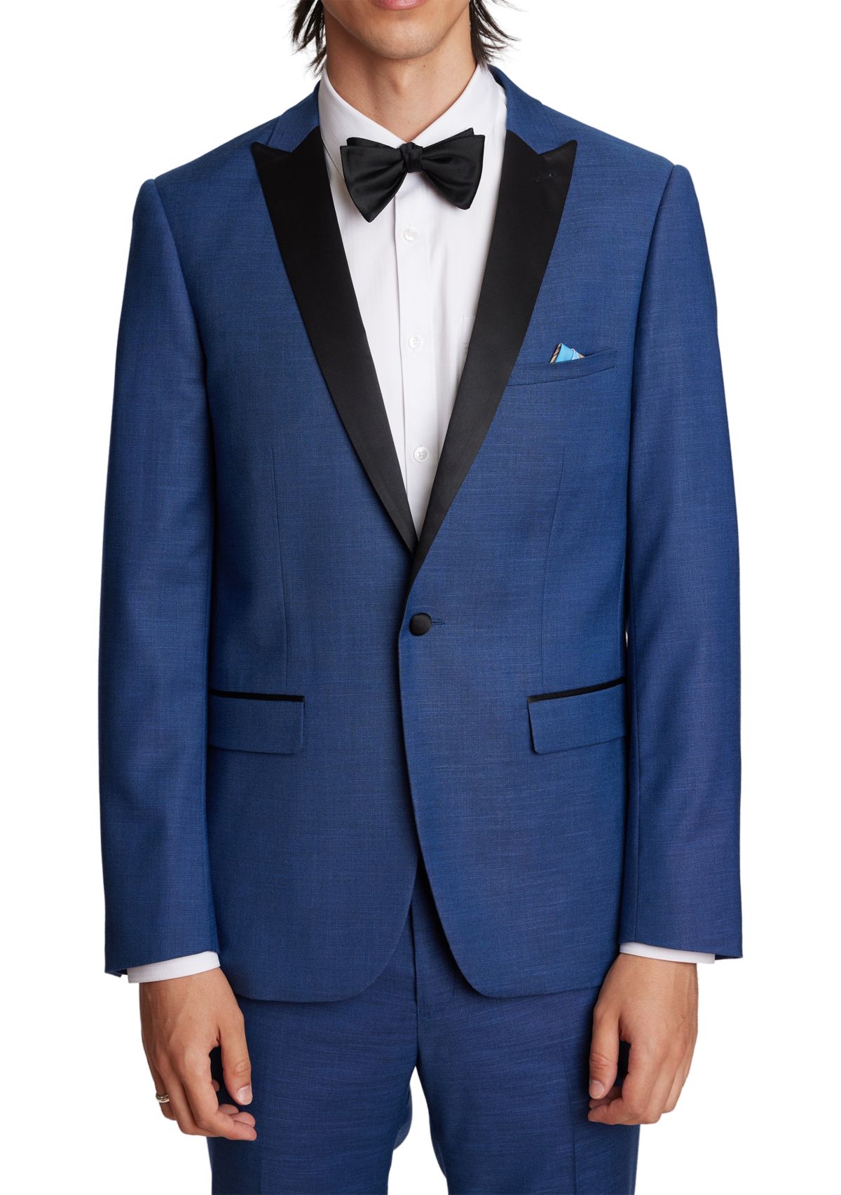 Mens Dark Blue Shark Separate Suit Jacket