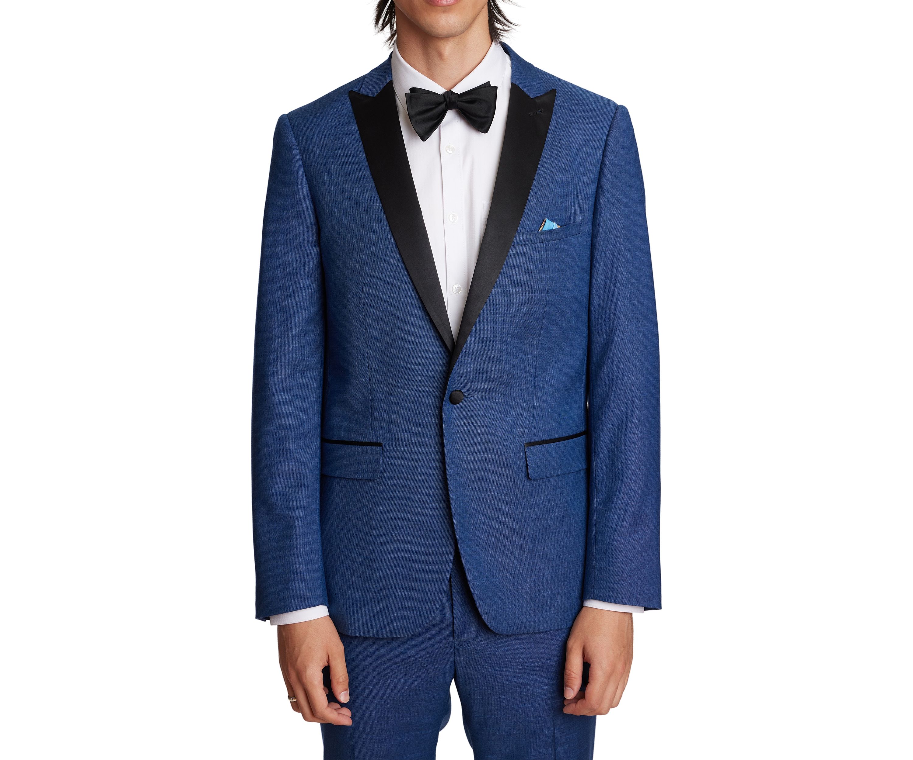 Mens Dark Blue Shark Separate Suit Jacket