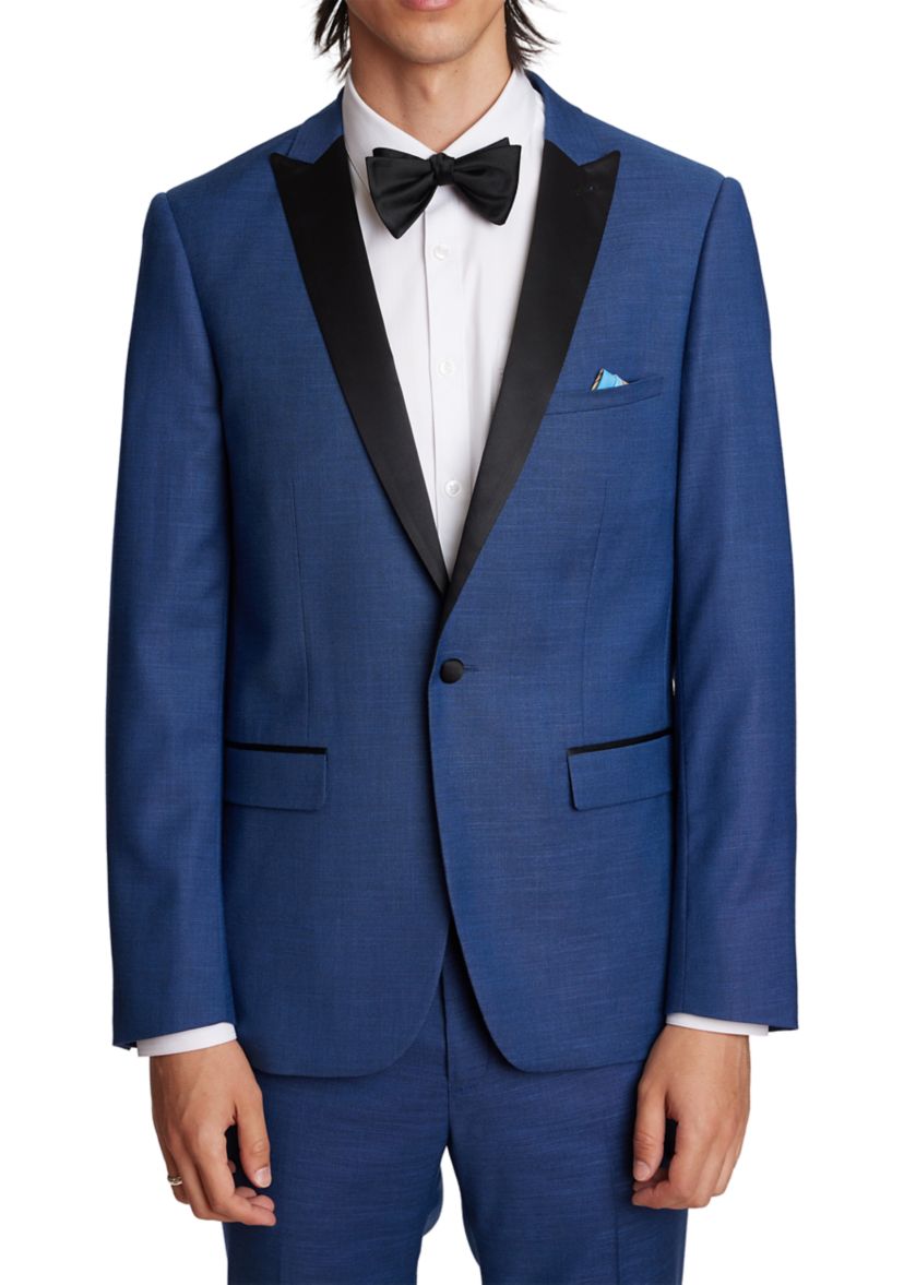 Mens Dark Blue Shark Separate Suit Jacket