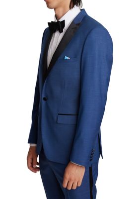 Men's Dark Blue Shark Separate Suit Jacket