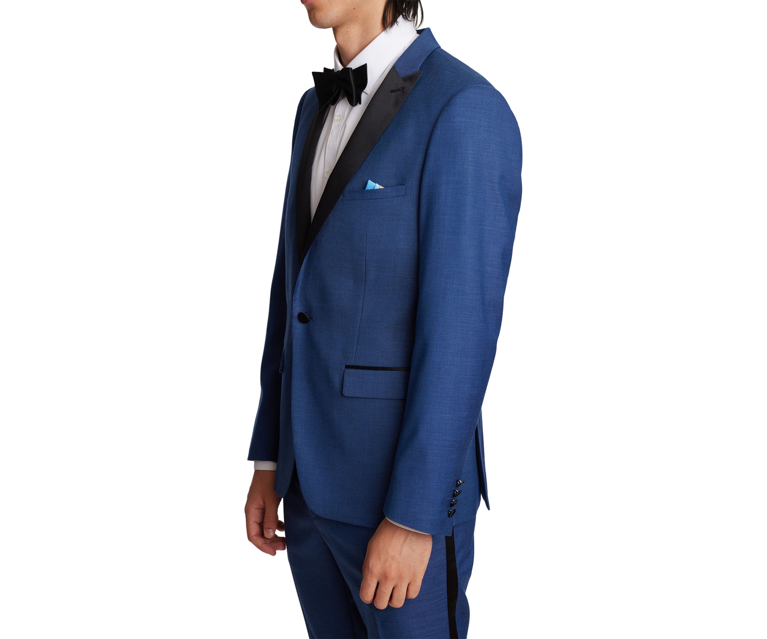 Mens Dark Blue Shark Separate Suit Jacket