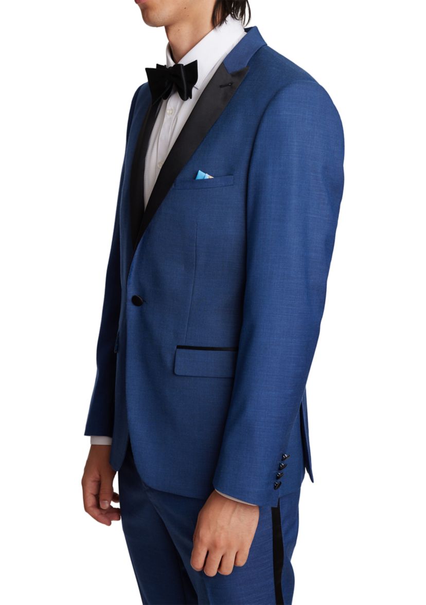 Mens Dark Blue Shark Separate Suit Jacket