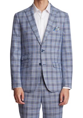 Men's Check Print Sport Coat