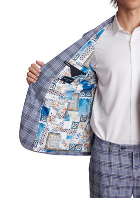 Men's Check Print Sport Coat