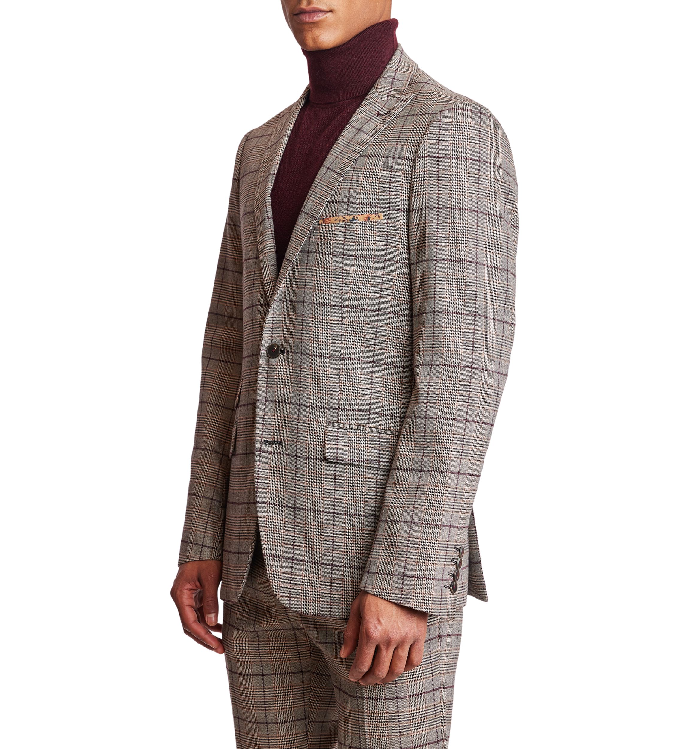 Mens Ashton Peak Slim Fit Suit Separate Jacket