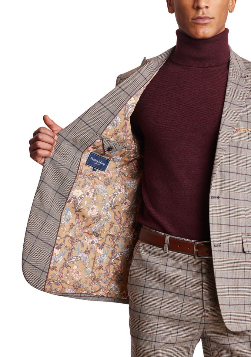 Mens Ashton Peak Slim Fit Suit Separate Jacket