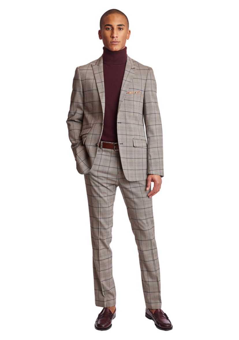 Mens Ashton Peak Slim Fit Suit Separate Jacket