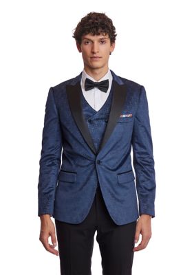 Paisley Gray Printed Tuxedo belk
