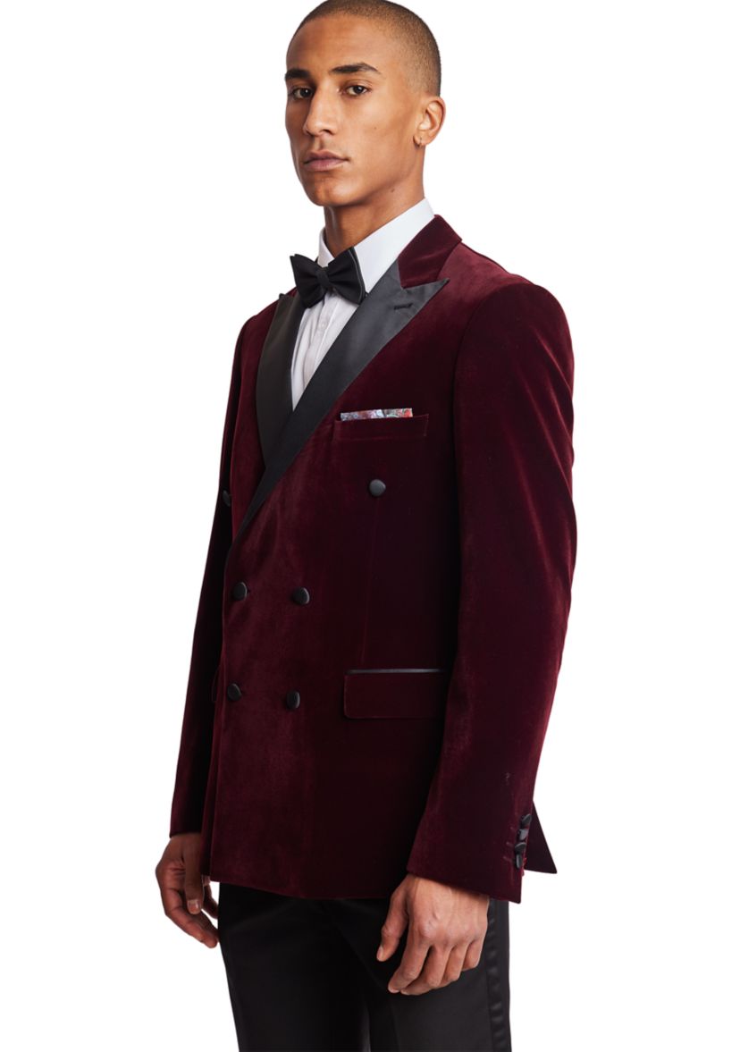 Mens Soho Peak Double Breasted Suit Separate Tuxedo Jacket