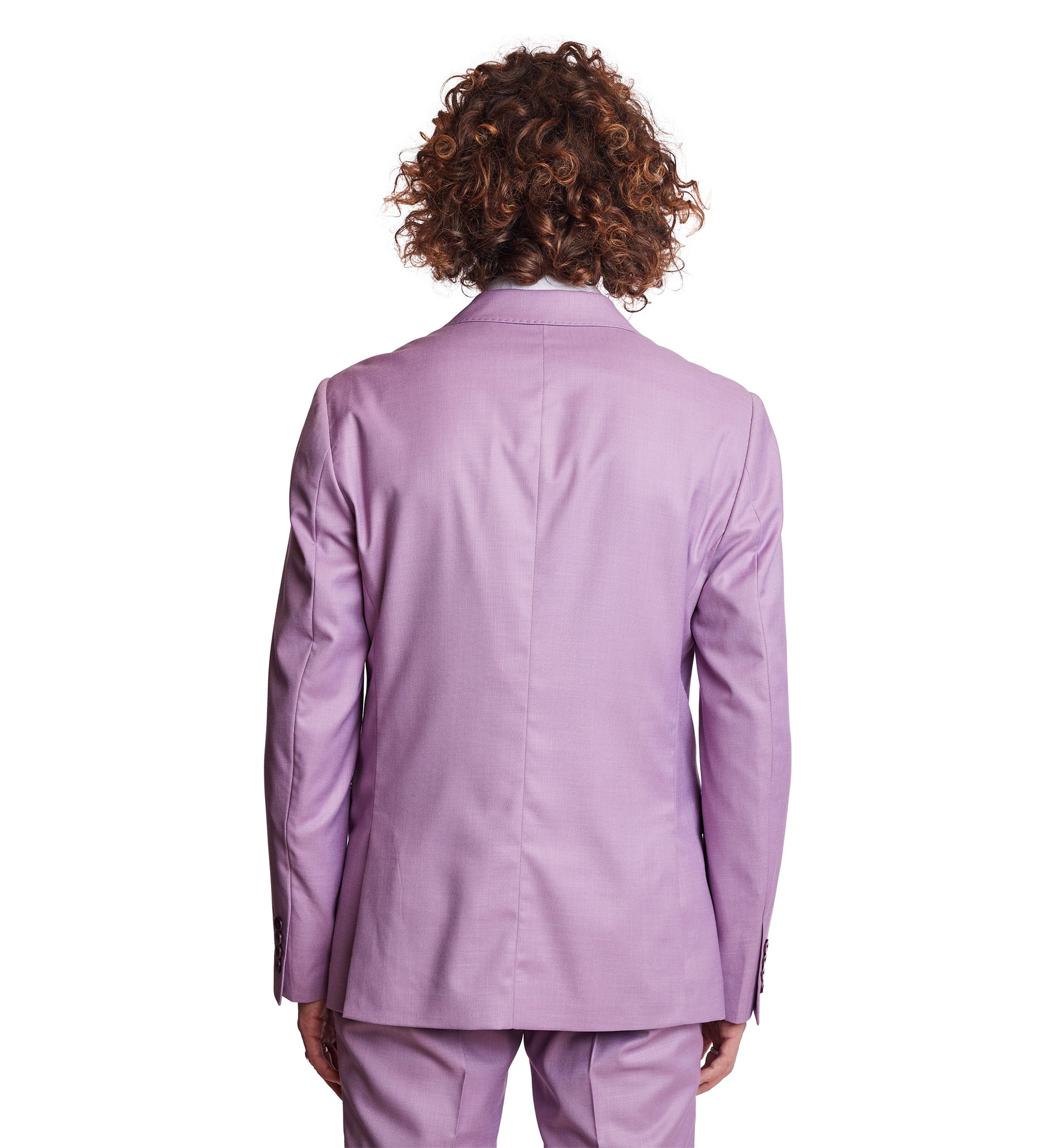 Mens Purple Solid Suit Separate Jacket 