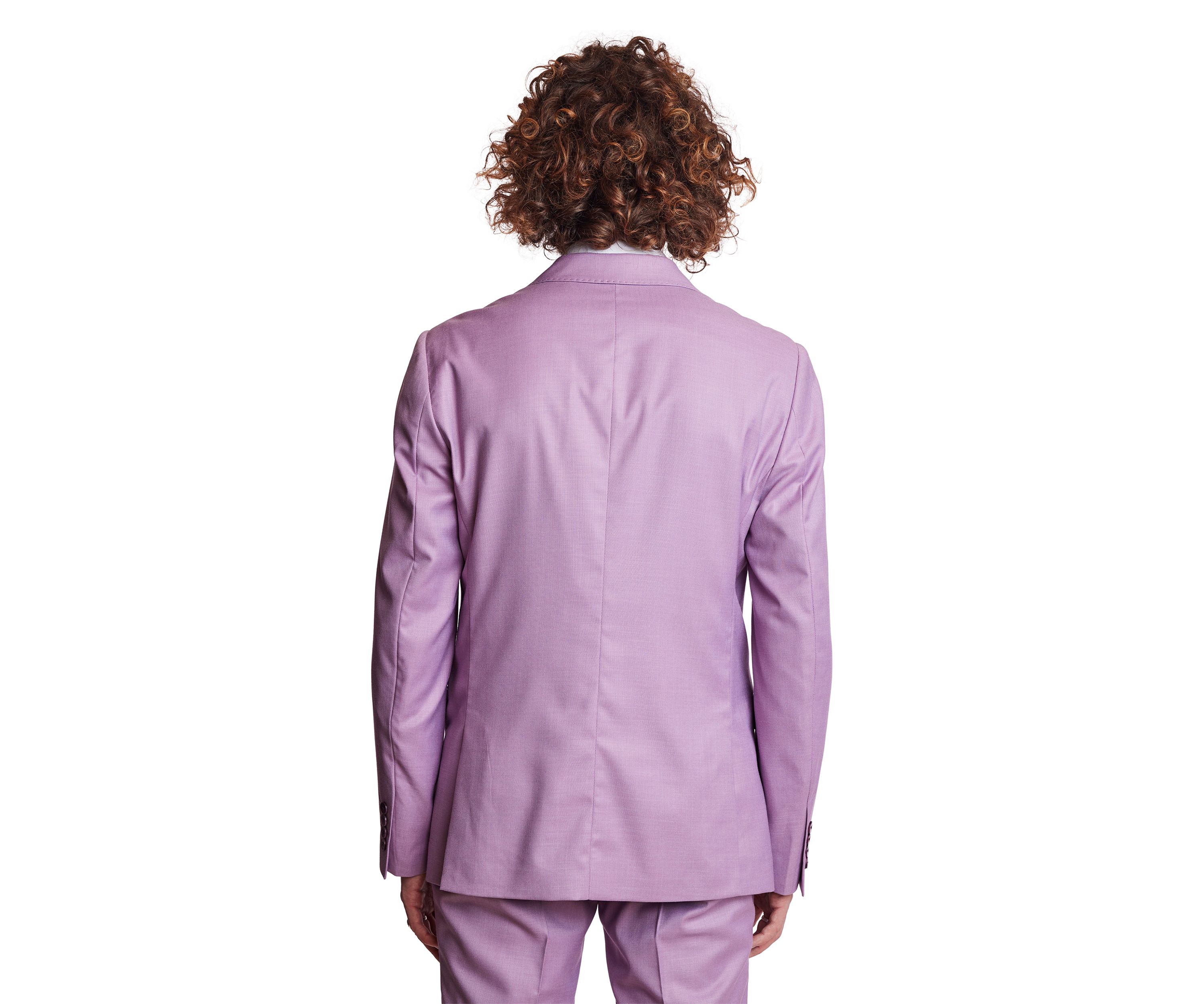 Mens Purple Solid Suit Separate Jacket 