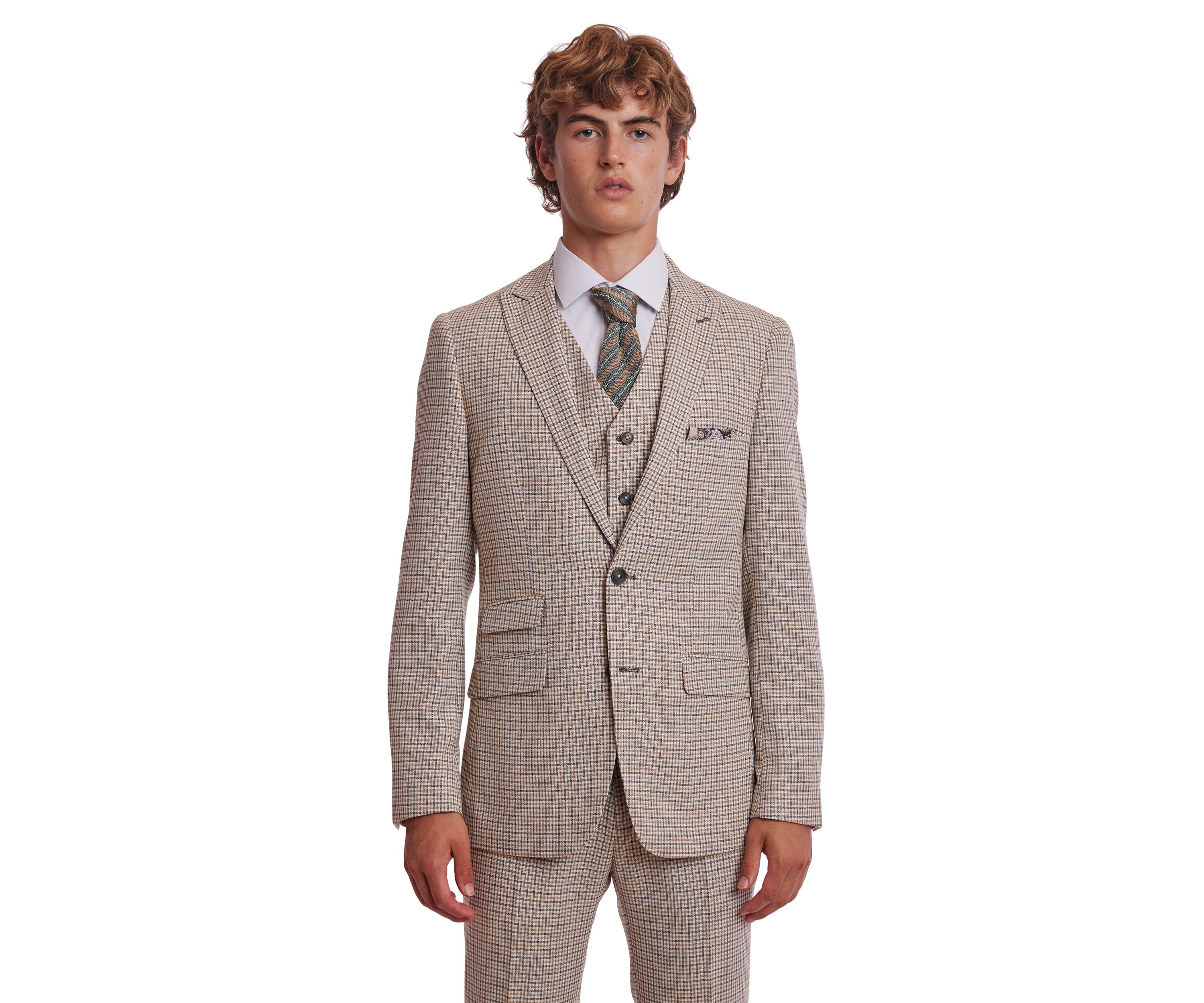 Mens Gingham Check Suit Separate Jacket
