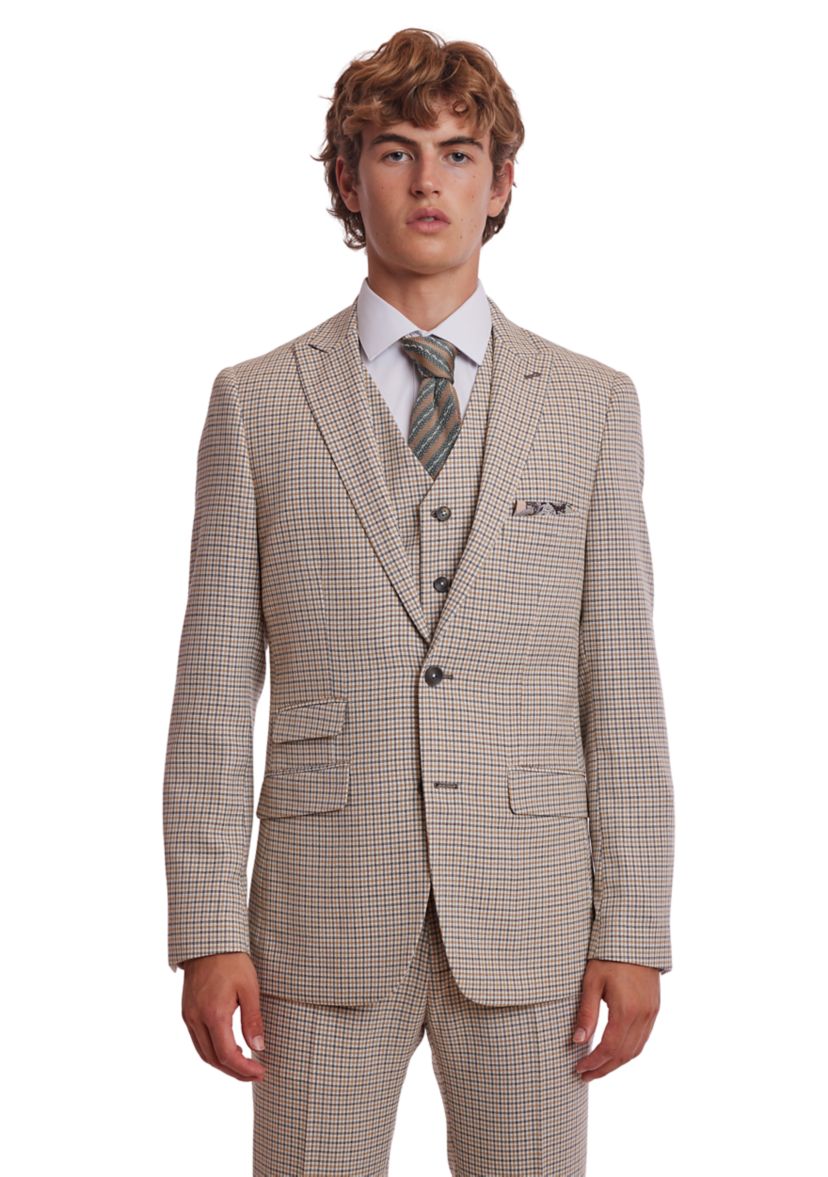 Mens Gingham Check Suit Separate Jacket