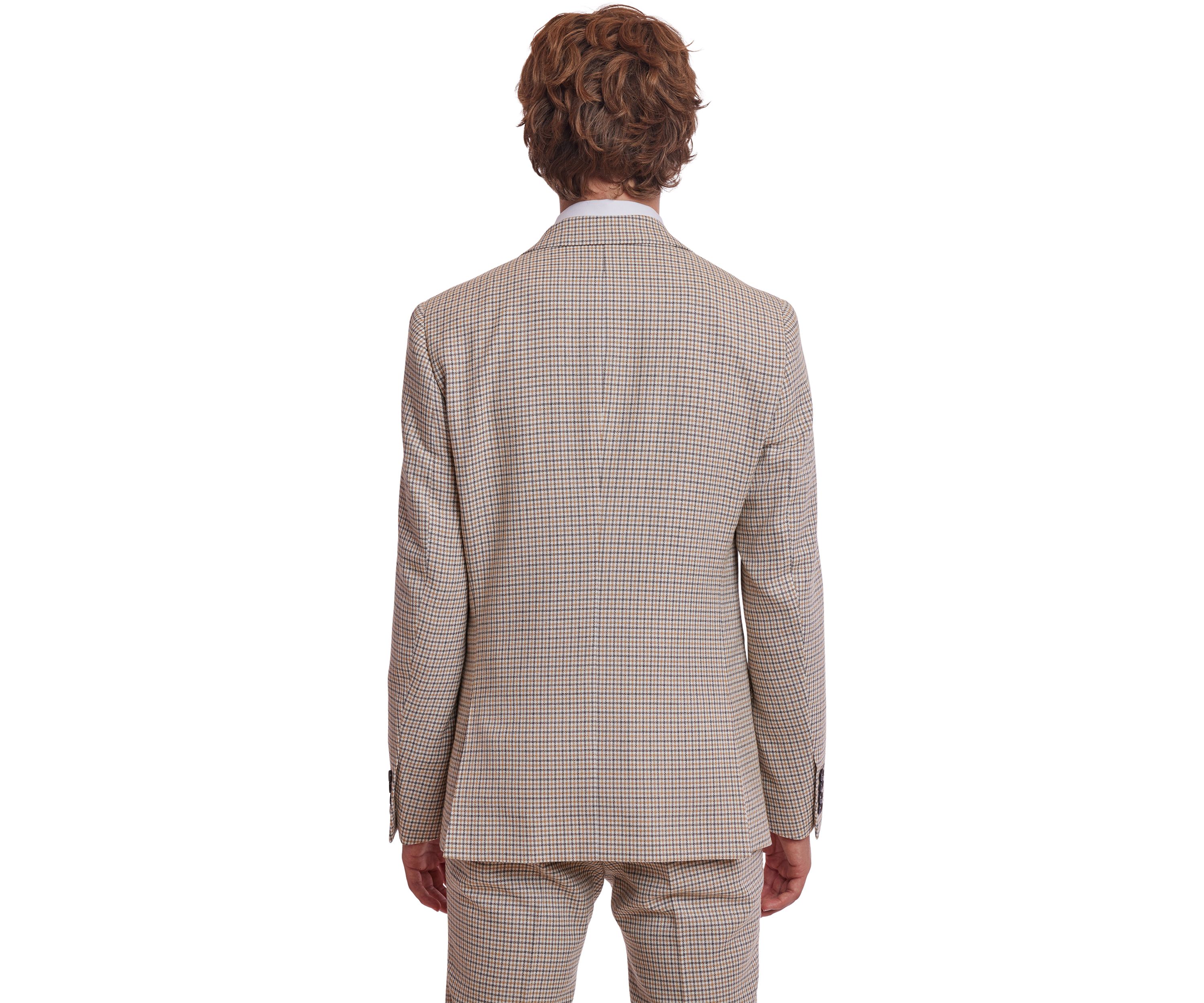 Mens Gingham Check Suit Separate Jacket