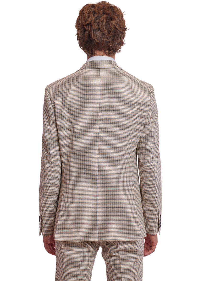Mens Gingham Check Suit Separate Jacket
