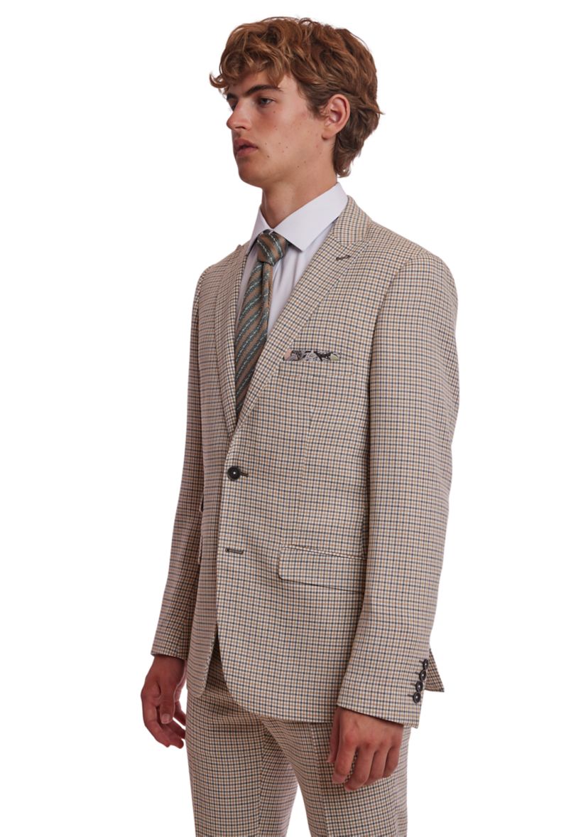 Mens Gingham Check Suit Separate Jacket