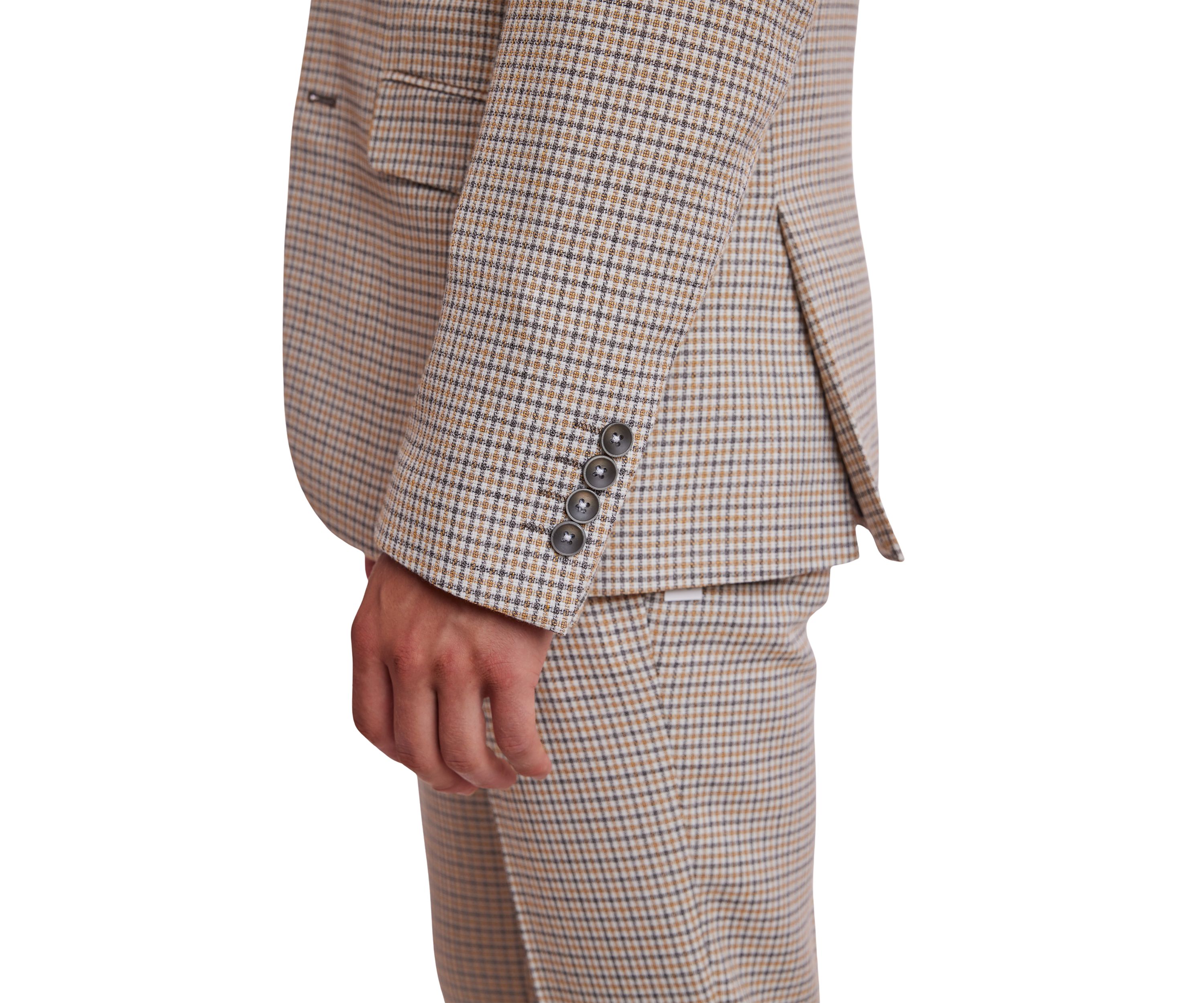 Mens Gingham Check Suit Separate Jacket