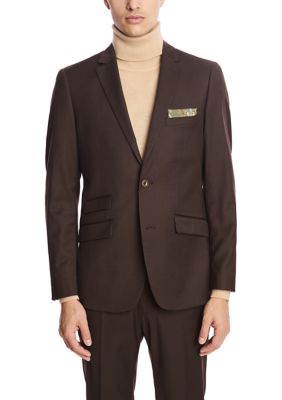 Paisley & Gray Men's Brown Suit Separate Jacket, 40 Regular