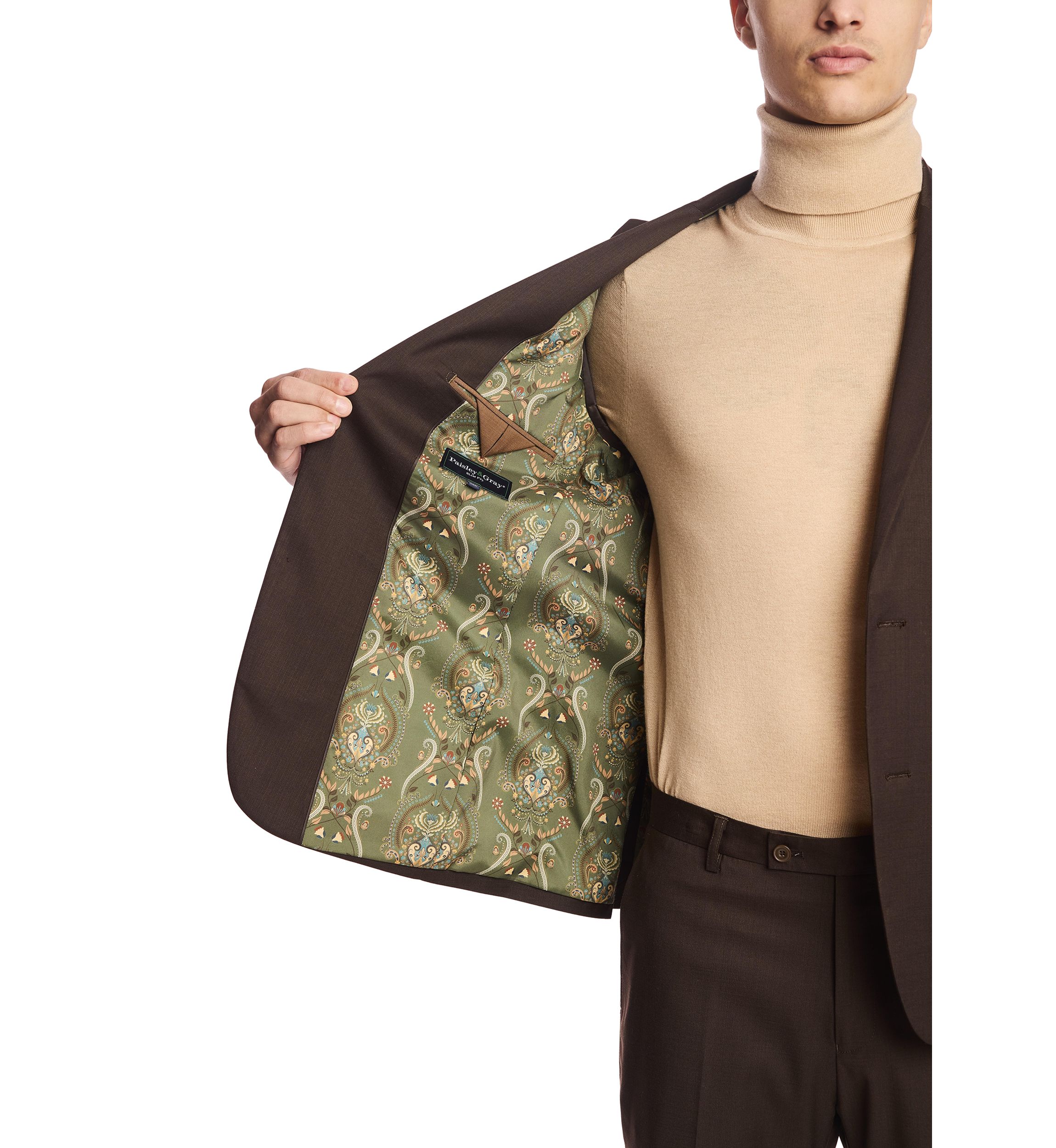Mens Brown Suit Separate Jacket