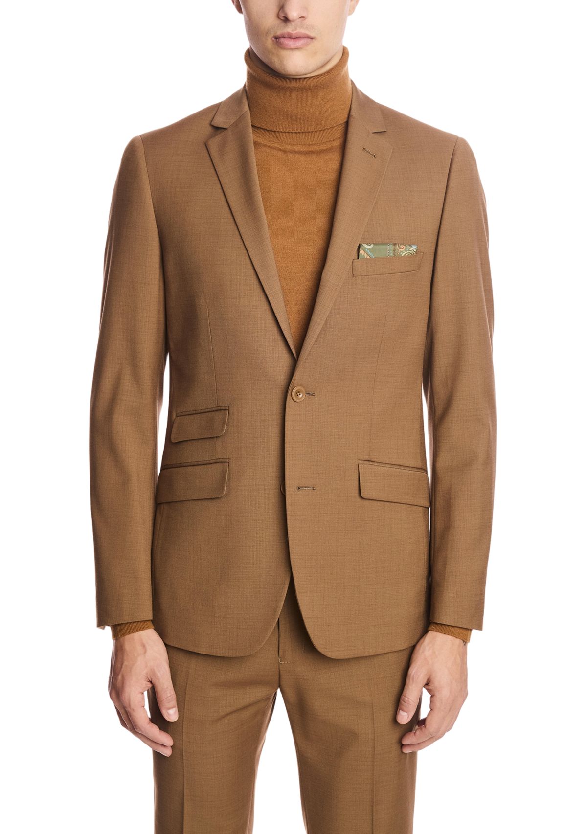 Mens Deep Tan Suit Separate Jacket