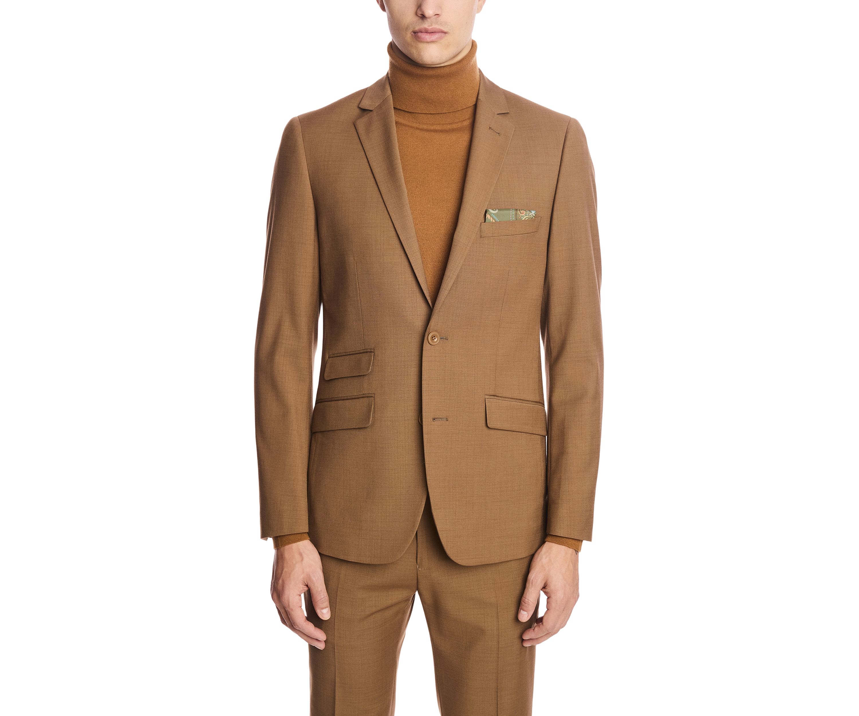 Mens Deep Tan Suit Separate Jacket