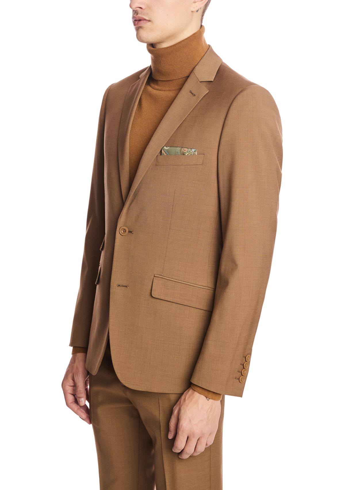 Mens Deep Tan Suit Separate Jacket