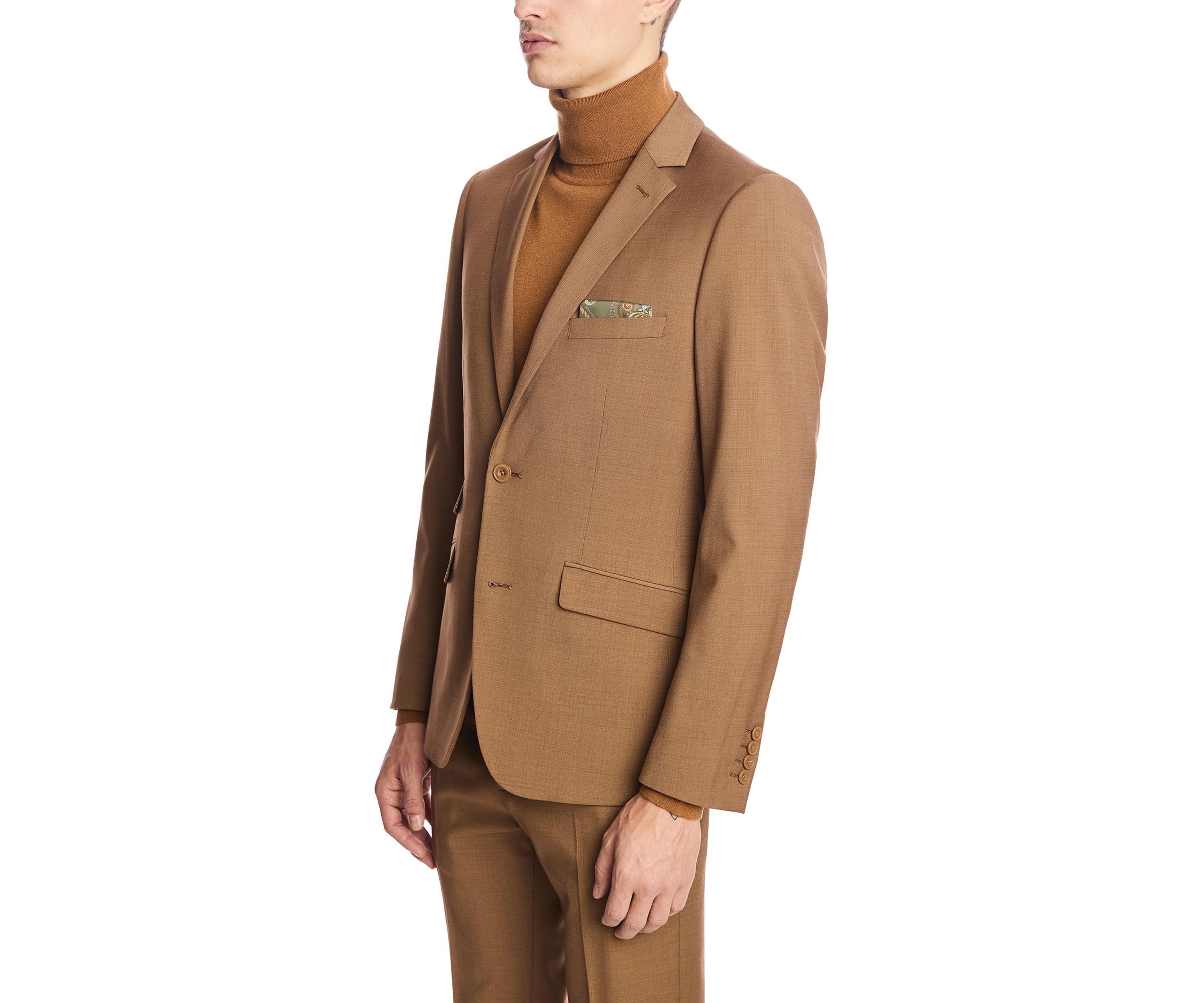 Mens Deep Tan Suit Separate Jacket