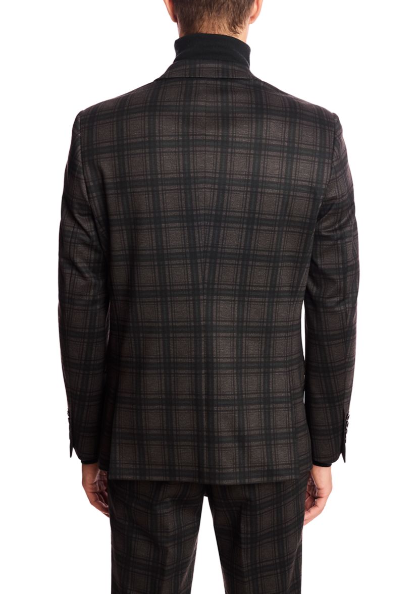 Mens Green Plaid Jacket