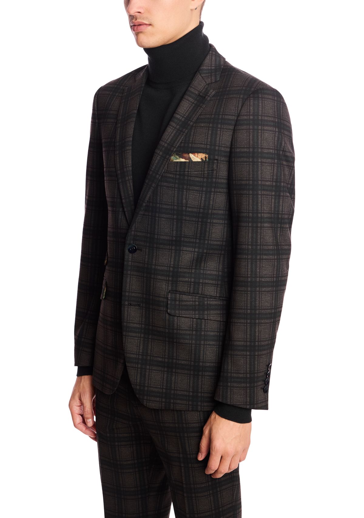 Mens Green Plaid Jacket