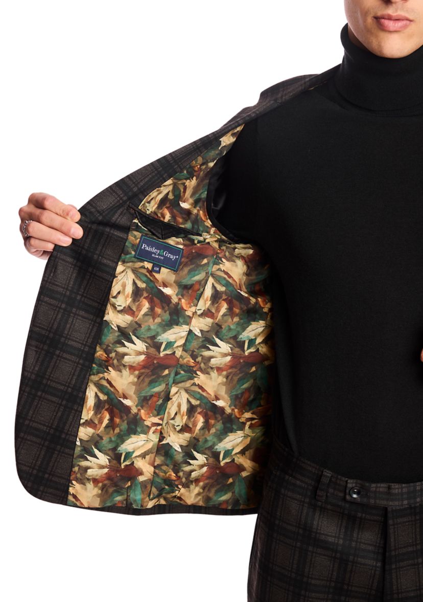 Mens Green Plaid Jacket