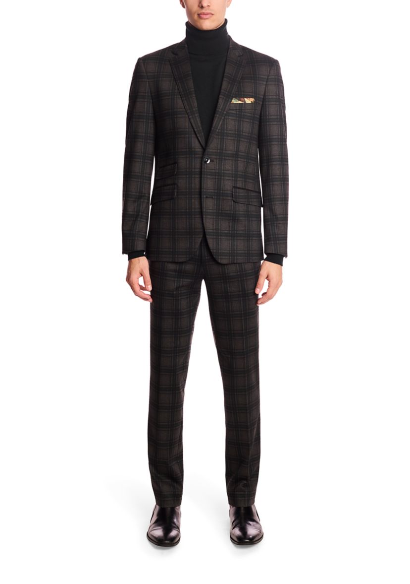 Mens Green Plaid Jacket