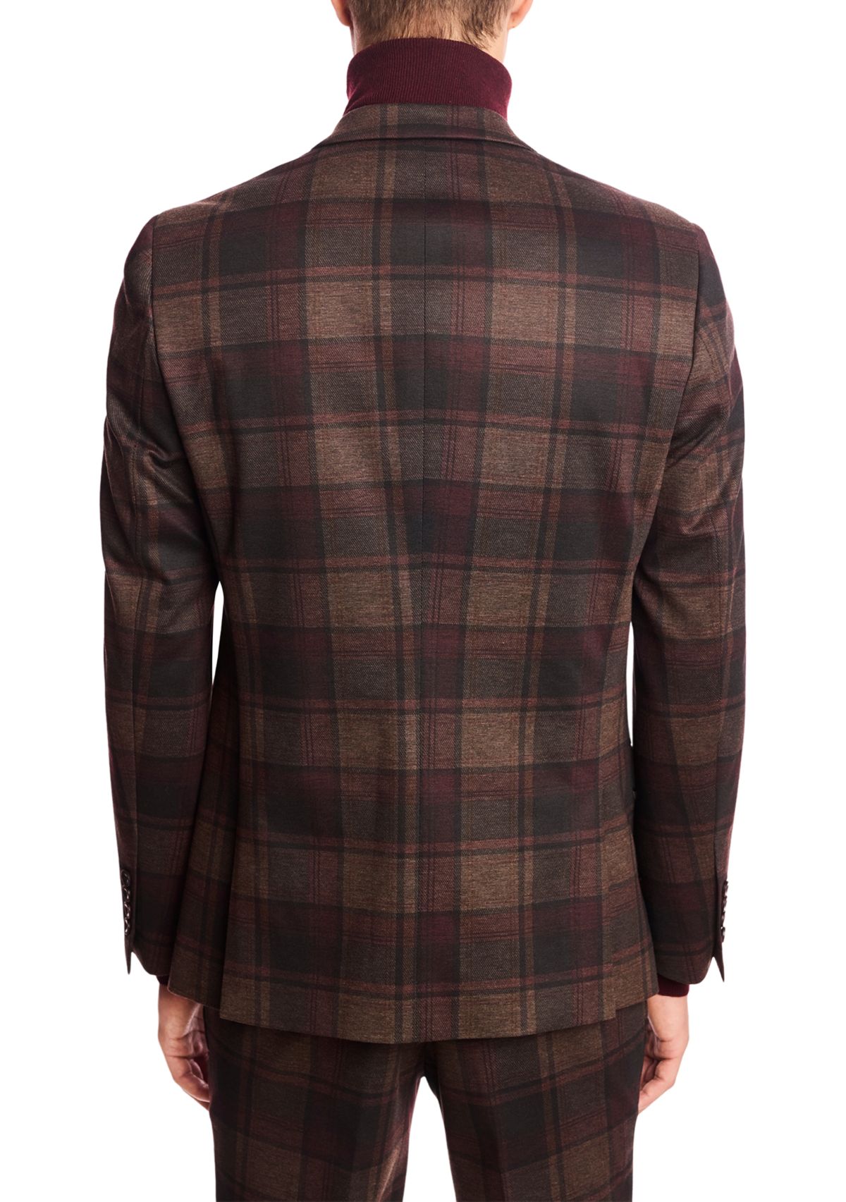 Mens Plaid Suit Separate Jacket 