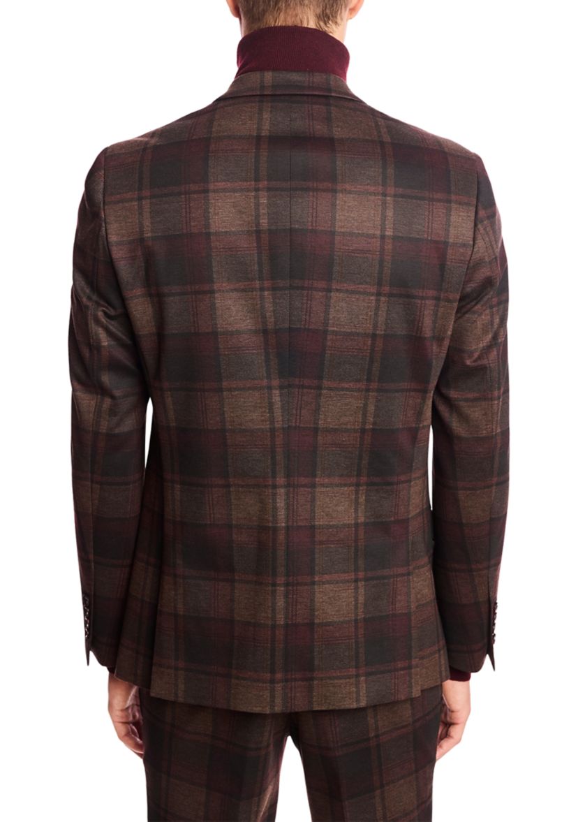 Mens Plaid Suit Separate Jacket 