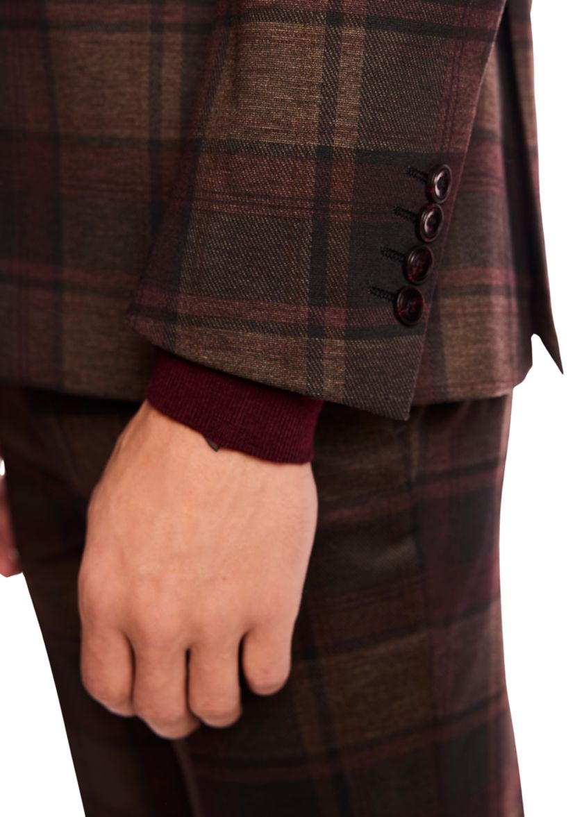 Mens Plaid Suit Separate Jacket 