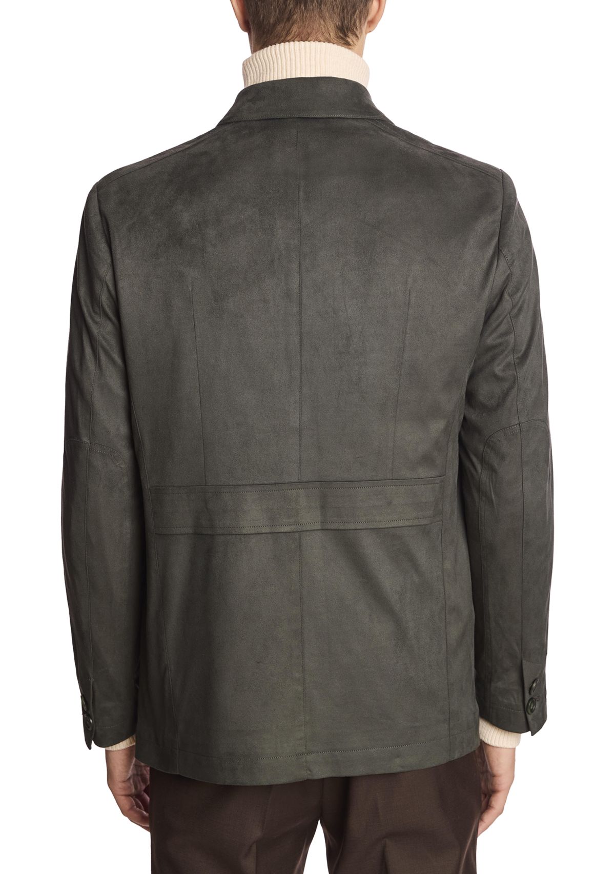 Mens Deep Green Shirt Jacket