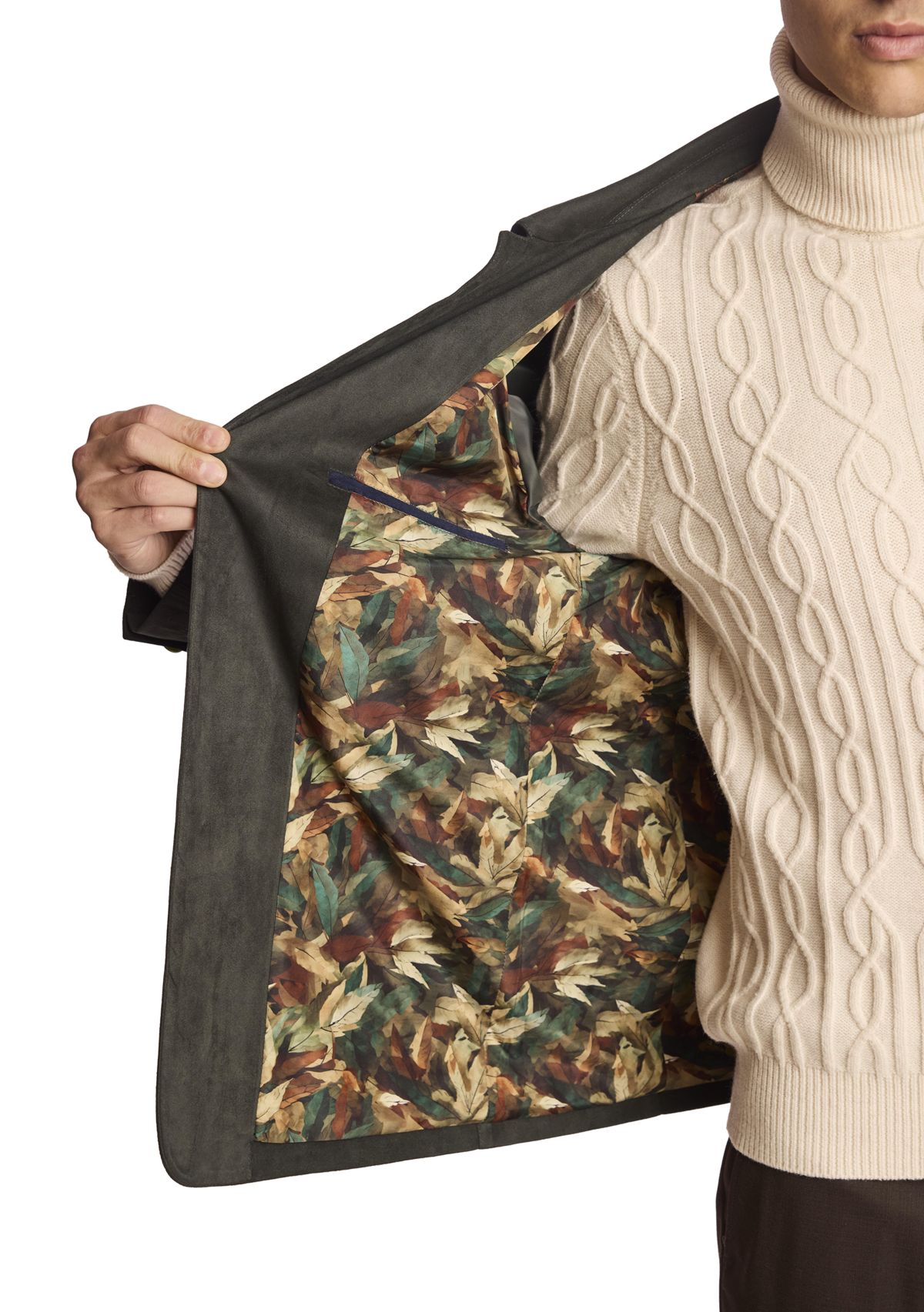 Mens Deep Green Shirt Jacket