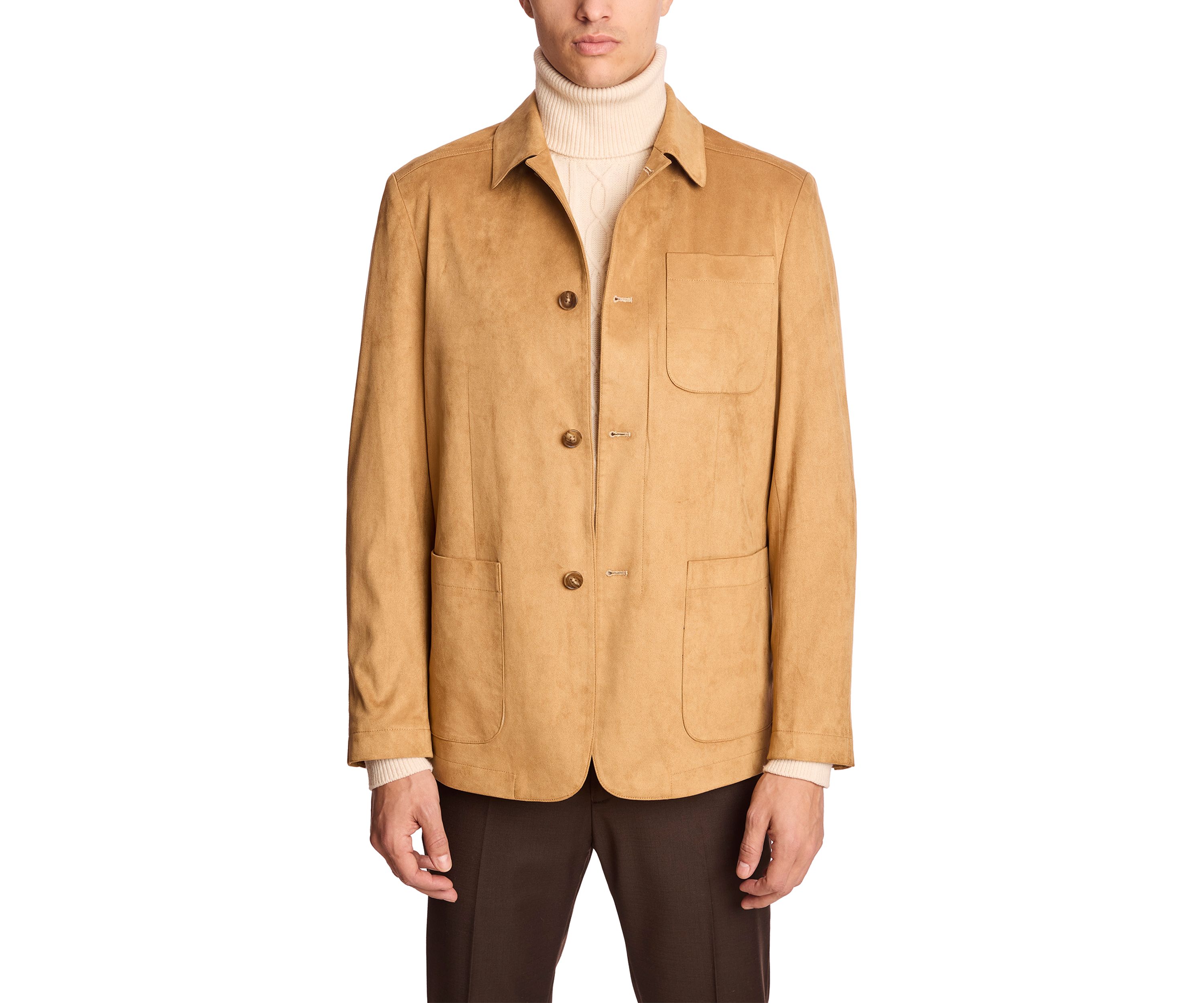 Mens Chamois Shirt Jacket