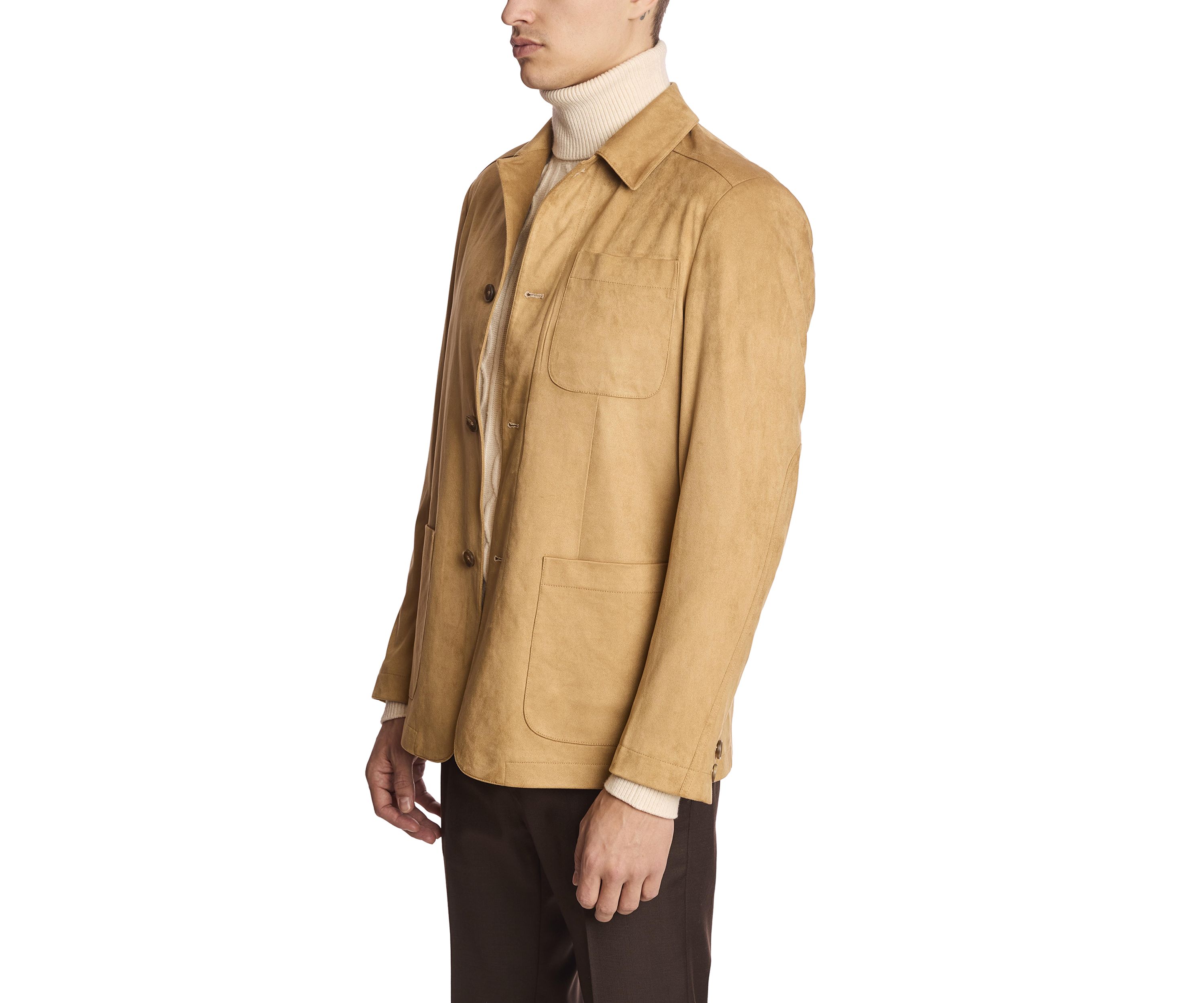 Mens Chamois Shirt Jacket