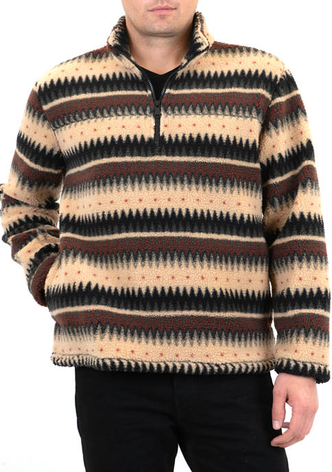 Mountain & Isles 1/4 Zip Grizzly Sherpa Pullover