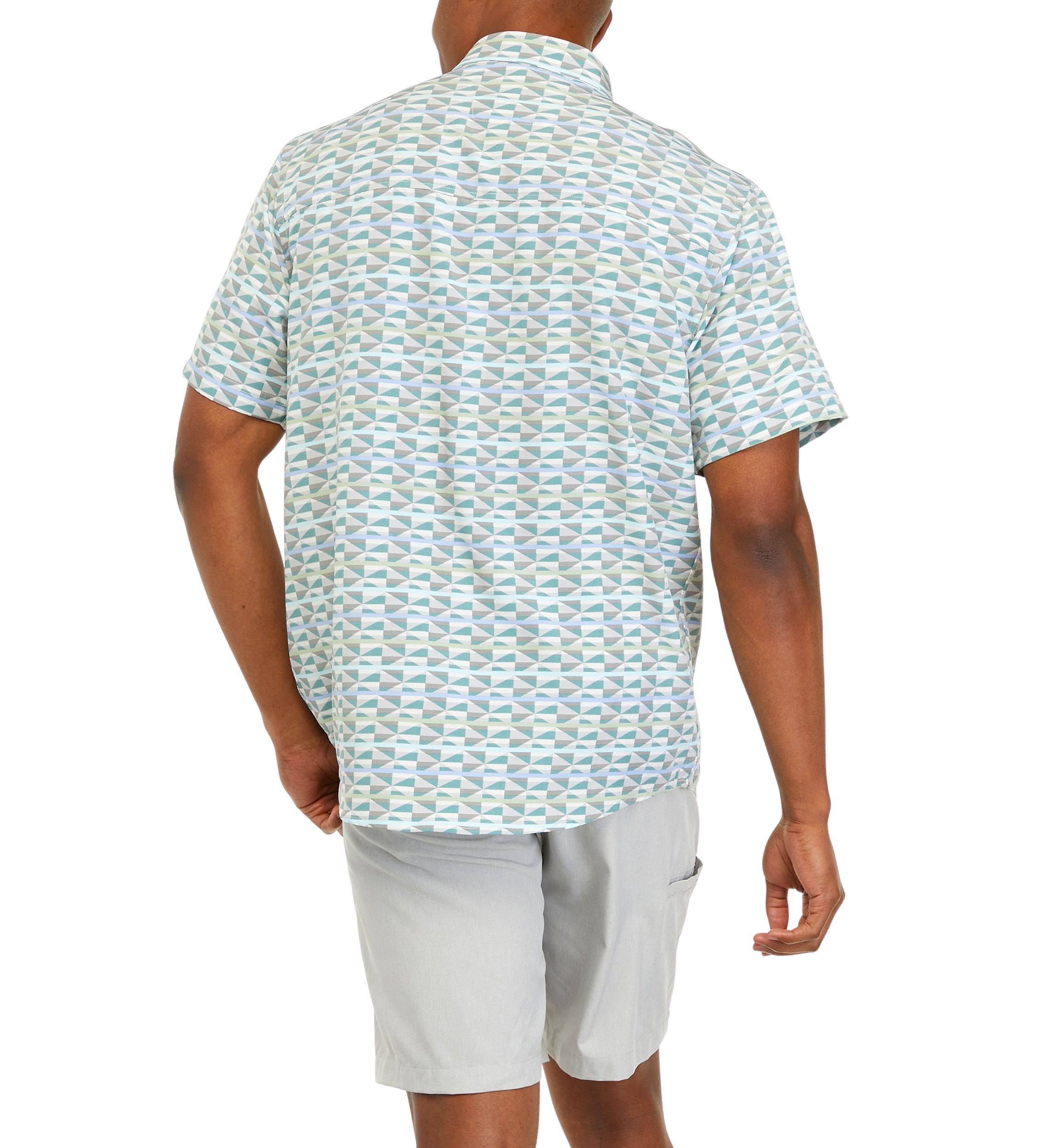 Performance Printed Snap Front Woven Shirt 